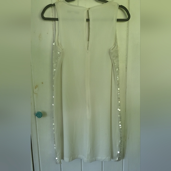 LC Lauren Conrad Chiffon Sequin Overlay Tank Shift Dress - Picture 6 of 8